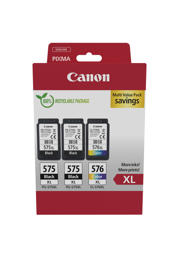 Canon 5437C004 inktcartridge 3 stuk(s) Origineel Hoog (XL) rendement Zwart, Cyaan, Magenta, Geel