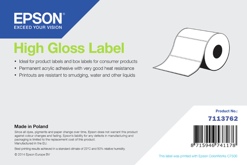 Epson High Gloss Label Zelfklevend printerlabel