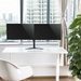 ACT Monitorarm 32" op voet, 2 schermen