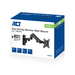 ACT Monitorarm 27", muurbeugel met gasveer, 1 scherm