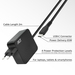 ACT USB-C laptoplader 65W met Power Delivery-profielen, 2 meter