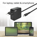 ACT USB-C laptoplader 65W met Power Delivery-profielen, 2 meter