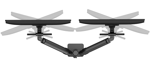 Neomounts DS65S-950BL2 Monitorarm 24-34" - gasveer - Topfix - multi-instelbaar - 180°-stop
