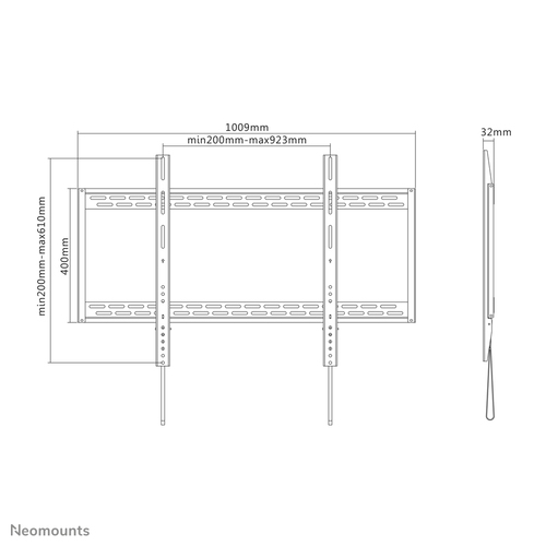 Neomounts tv wandsteun