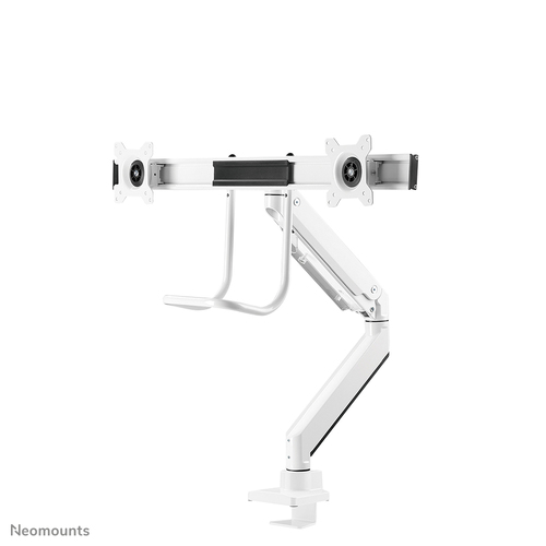 Neomounts NM-D775DXWHITE Monitorarm 10-32" - gasveer - Topfix - 180°-stop
