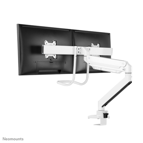 Neomounts NM-D775DXWHITE Monitorarm 10-32" - gasveer - Topfix - 180°-stop