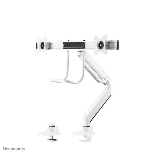 Neomounts NM-D775DXWHITE Monitorarm 10-32" - gasveer - Topfix - 180°-stop