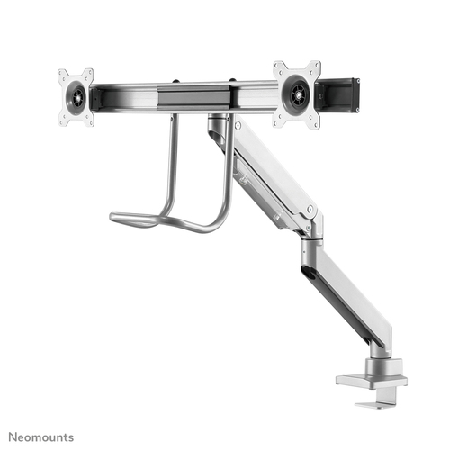 Neomounts NM-D775DXSILVER Monitorarm 10-32" - gasveer - Topfix - 180°-stop