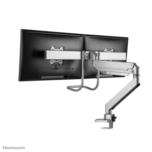 Neomounts NM-D775DXSILVER Monitorarm 10-32" - gasveer - Topfix - 180°-stop