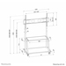 Neomounts NS-M4000BLACK TV trolley 60-105"