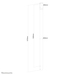 Neomounts NS-EP100BLACK Verlengbuis TV-beugel plafond - h 107,5 cm