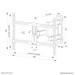 Neomounts tv wandsteun