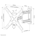 Neomounts tv wandsteun