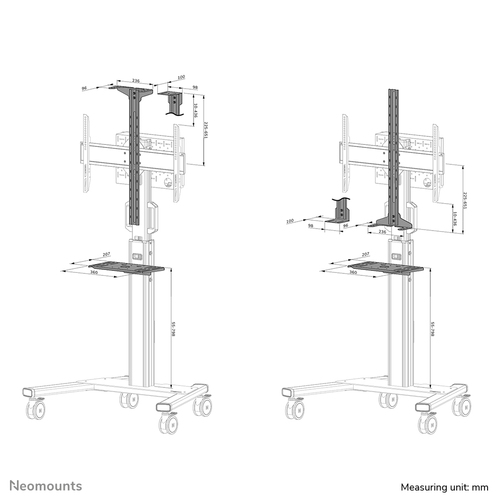 Neomounts AFLS-825BL1 Videobar en multimedia kit - universeel