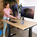 R-Go Tools Monitorarm R-Go Caparo, verstelbare dubbele monitorarm met gasveer, 100% circulair, 3-9 kg draagvermogen, zwart