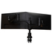 R-Go Tools Monitorarm R-Go Caparo, verstelbare dubbele monitorarm met gasveer, 100% circulair, 3-9 kg draagvermogen, zwart