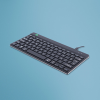 R-Go Tools Ergonomisch toetsenbord R-Go Compact Break, compact toetsenbord met pauzesoftware, AZERTY (FR), bedraad, zwart