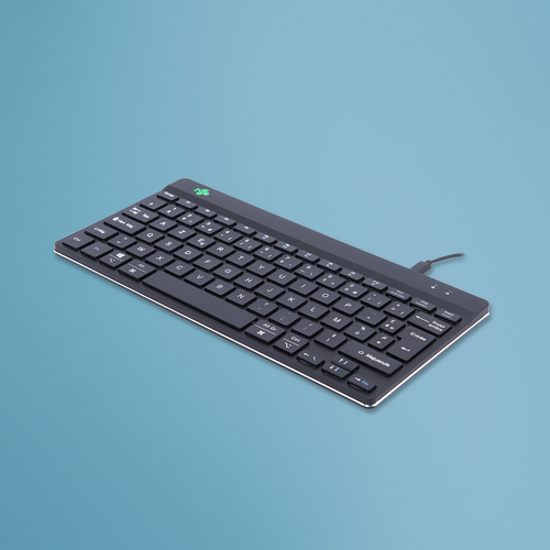 R-Go Tools Ergonomisch toetsenbord R-Go Compact Break, compact toetsenbord met pauzesoftware, AZERTY (FR), bedraad, zwart