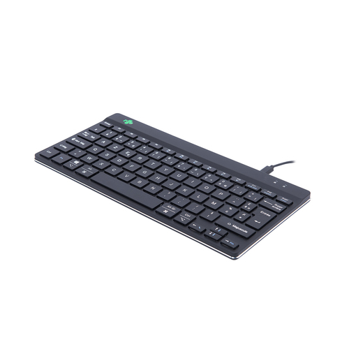 R-Go Tools Ergonomisch toetsenbord R-Go Compact Break, compact toetsenbord met pauzesoftware, AZERTY (FR), bedraad, zwart