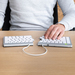 R-Go Tools Ergonomisch toetsenbord R-Go Split Break met pauzesoftware, gesplitst toetsenbord, QWERTY (US), Bluetooth, wit