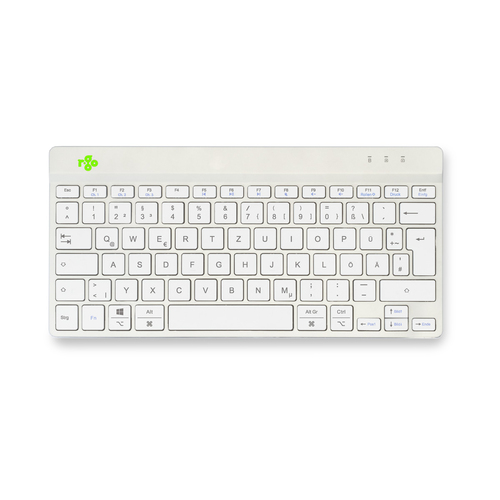 R-Go Tools Ergonomisch toetsenbord R-Go Compact Break, compact toetsenbord met pauzesoftware, QWERTZ (DE), Bluetooth, wit