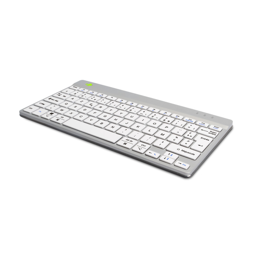 R-Go Tools Ergonomisch toetsenbord R-Go Compact Break, compact toetsenbord met pauzesoftware, AZERTY (FR), Bluetooth, wit