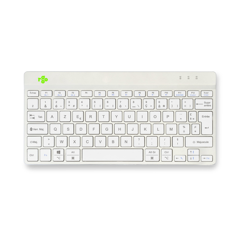 R-Go Tools Ergonomisch toetsenbord R-Go Compact Break, compact toetsenbord met pauzesoftware, AZERTY (FR), Bluetooth, wit