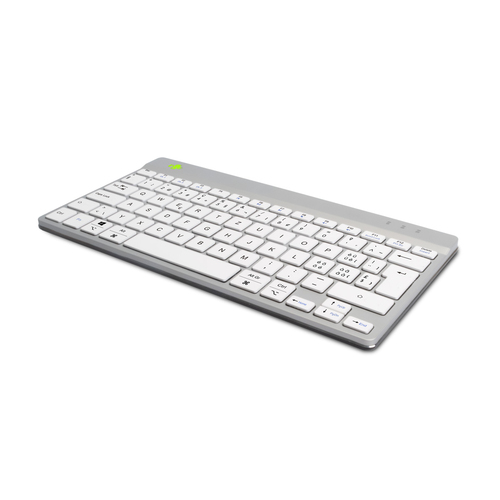 R-Go Tools Ergonomisch toetsenbord R-Go Compact Break, compact toetsenbord met pauzesoftware, QWERTZ (CH), Bluetooth, wit