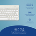 R-Go Tools Ergonomisch toetsenbord R-Go Compact Break, compact toetsenbord met pauzesoftware, QWERTZ (CH), Bluetooth, wit