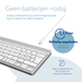 R-Go Tools Ergonomisch toetsenbord R-Go Compact Break, compact toetsenbord met pauzesoftware, QWERTZ (CH), Bluetooth, wit