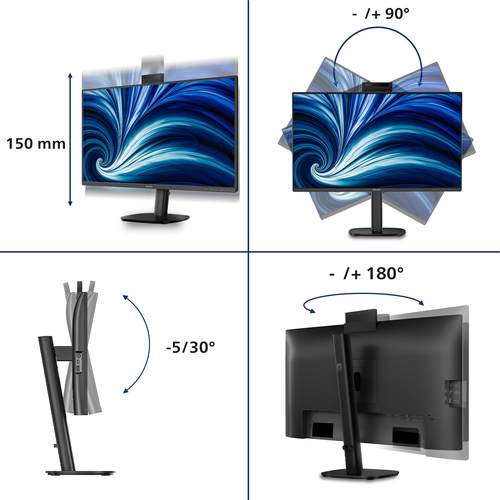 Philips 27B2N3500JH computer monitor 68,6 cm (27") 2560 x 1440 Pixels Quad HD LCD Zwart