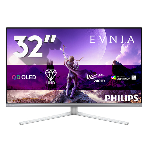 Philips Evnia 8000 32M2N8900P/00 computer monitor 80 cm (31.5") 3840 x 2160 Pixels 4K Ultra HD QD-OLED Wit