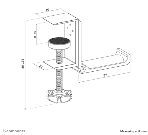 Neomounts ADS11-171SL Headset houder - universeel