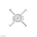 Neomounts CL25-550WH1 Beamer plafondbeugel - h 74,5-114,5 cm - Easy Install - full motion