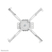 Neomounts CL25-550WH1 Beamer plafondbeugel - h 74,5-114,5 cm - Easy Install - full motion