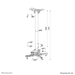Neomounts CL25-550WH1 Beamer plafondbeugel - h 74,5-114,5 cm - Easy Install - full motion