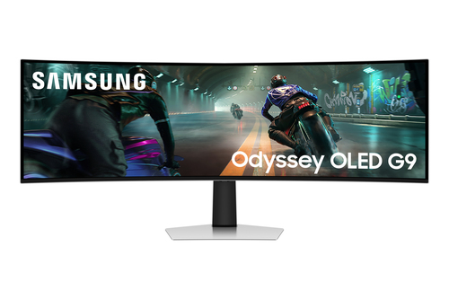 Samsung S49DG912S computer monitor 124,5 cm (49") 5120 x 1440 Pixels Dual QHD OLED Zilver