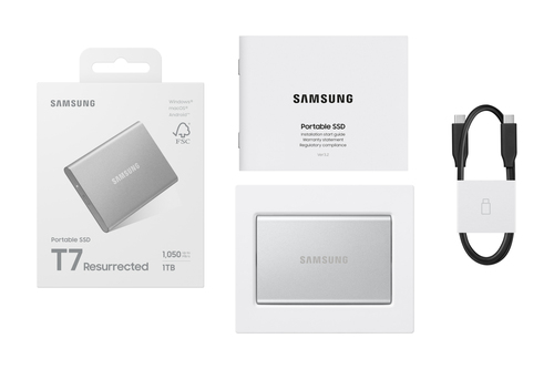 Samsung Portable SSD T7 Resurrected USB 3.2 Gen 2 1TB