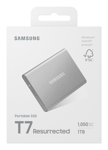 Samsung Portable SSD T7 Resurrected USB 3.2 Gen 2 1TB