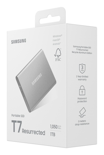 Samsung Portable SSD T7 Resurrected USB 3.2 Gen 2 1TB