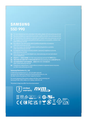 Samsung 990 PCIe 4.0 x4 NVMe™ M.2 SSD 1TB