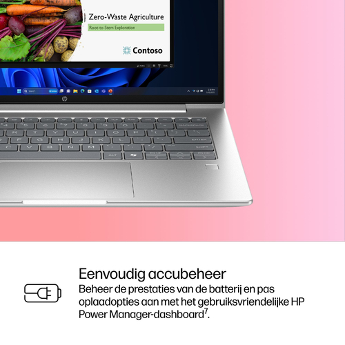 HP ProBook 4 G1iR Intel Core 5 120U Laptop 35,6 cm (14") WUXGA 16 GB DDR5-SDRAM 512 GB SSD Wi-Fi 6E (802.11ax) Windows 11 Pro Zilver QWERTY