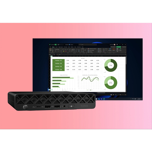 HP ProDesk 4 Mini G1i AI PC Intel Core Ultra 5 225T 16 GB DDR5-SDRAM 512 GB SSD Windows 11 Pro Mini PC Zwart