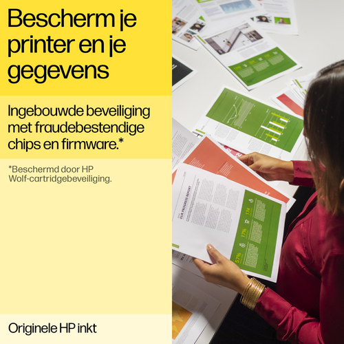 HP zwarte inktcartridge, gewoon papier