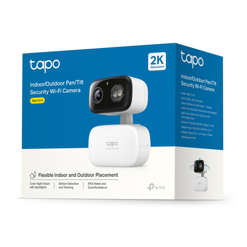 TP-Link Tapo C216 Doos IP-beveiligingscamera Binnen 2304 x 1296 Pixels Plafond/wand/bureau