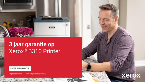 Xerox B310 A4 40 ppm draadloze dubbelzijdige printer PS3 PCL5e/6 2 laden totaal 350 vel UK