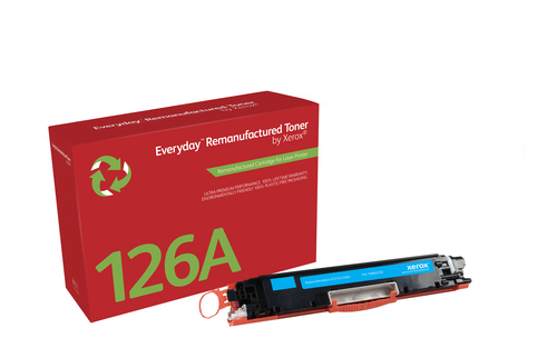 Everyday Remanufactured Everyday™ Cyaan Remanufactured Toner van Xerox compatible met HP 126A (CE311A), Standaard capaciteit