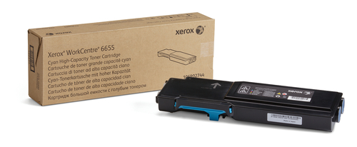 Xerox WorkCentre 6655, hoge capaciteits tonercartridge, cyaan (7.500 pagina's)