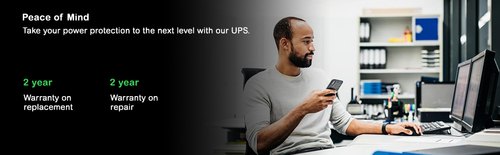 APC Back-UPS BX1200MI Noodstroomvoeding - 1200VA, 6x C13, USB