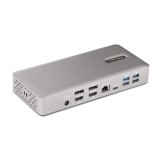 StarTech.com Universeel USB4 & Thunderbolt 4 Docking Station, Quad Display op Windows, Dual Display op MacBook, HDMI DP Dock met 100W Laptop Charging